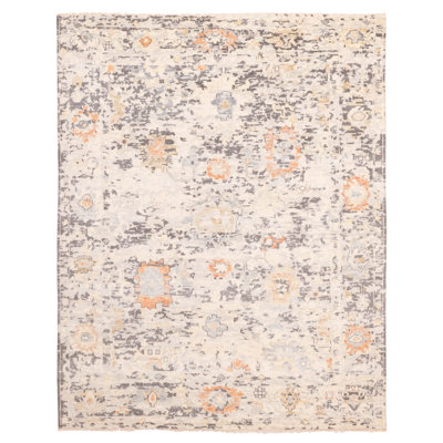 Tapis gris Heritage 7 pi 10 po x 10 pi 0 po