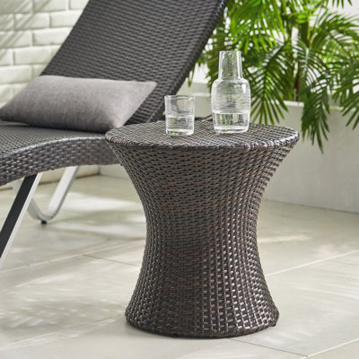 Table de bout 19 po (sans plateau en verre), brun