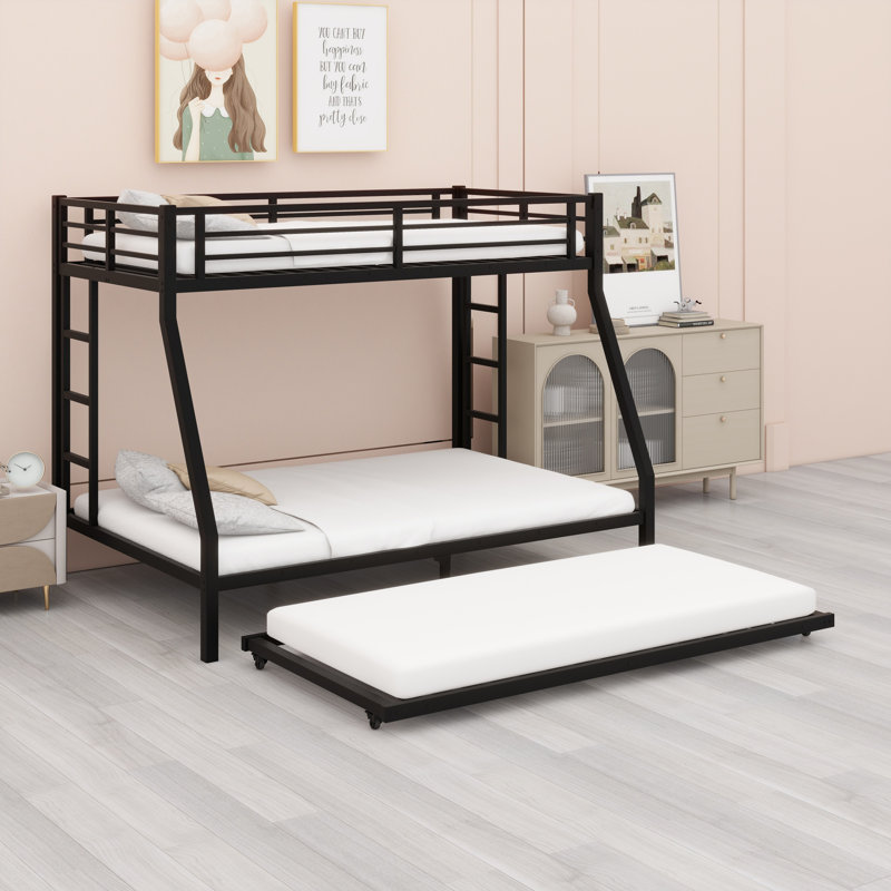 Metal Bunk Bed With Trundle