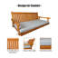 Balancelle en bois pour patio extérieur