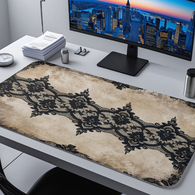 Polyester Desk Pad, 14.4x12.1