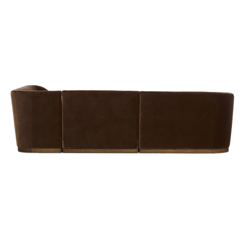 Dorset Banquette L Shape 76, Left, 31.5" H x 114.5" W x 76" D