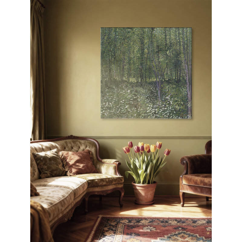 "Trees and Undergrowth", reproduction sur toile tendue, H 18 po x l 18 po