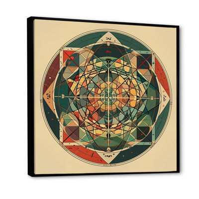 " Sacred Mystery Vintage Alchemy Mandala I "