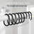 Solid Plastic Shower Curtain Hooks Rings-46000983