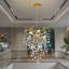Lustre moderne en cristal 6 lumières-298148680