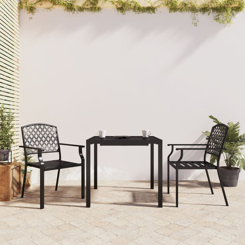 Fulshear Square 2 - Person Dining Set, 72cm H x 80cm W x 80cm D