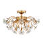 Plafonnier encastré en cristal 6 lumières Silvia