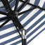 Parasol de marché octogonal en aluminium noir 9 pi avec manivelle et inclinaison en oléfine-88155926-139621005