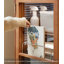 Vitrine 29,92 "en bois massif brun standard