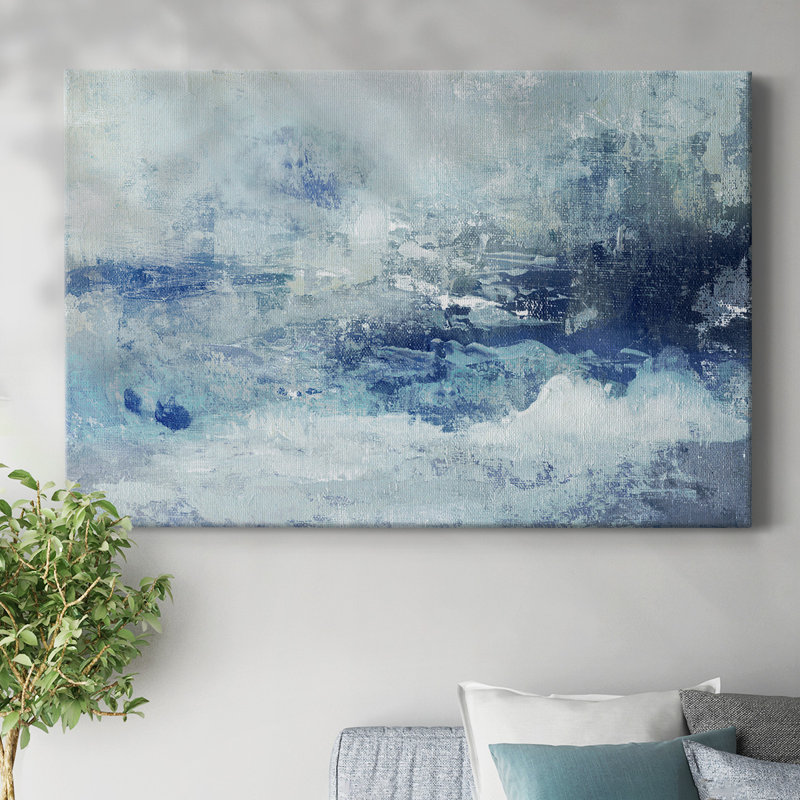 Toile tendue avec toile bleue Cloudscape, H 12 po x l 18 po