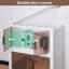 4-Tier Storage Boxes with Lid, Stackable Storage Containers with Wheels
