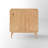 31.5"W Solid Wood Mid-Century Modern Rectangle Accent Cabinets with Drawers and Fluted Glass Door-443543995