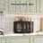 Corner Bread Storage Container Double Layer Wooden Breadbox Homemade Bread Loaf Bin Farmhouse Coffee Bar Pantry Shelf With Acrylic Window, Black