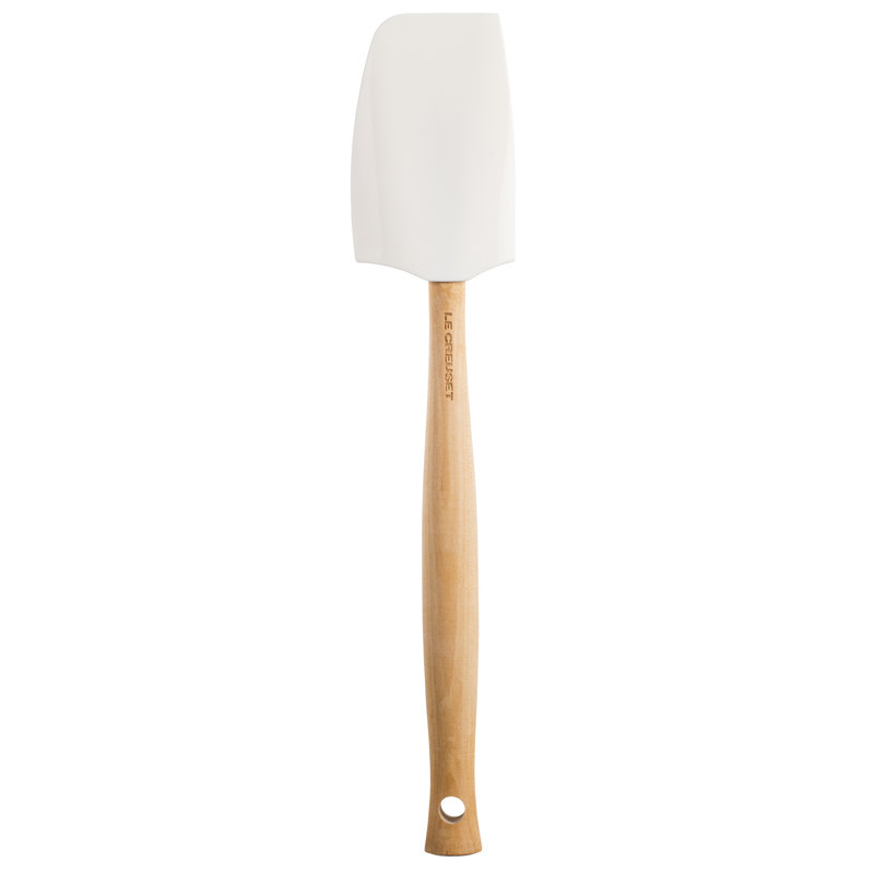 Silicone Small Spatula, White, 11.38"