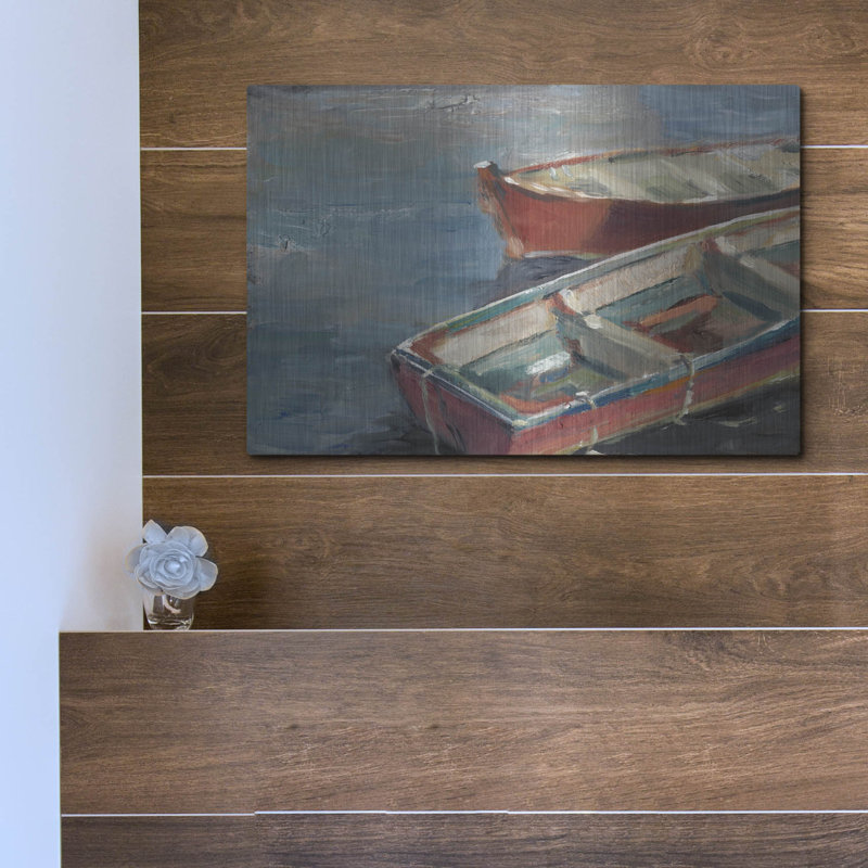 Art luxueux en métal «By The Lake I» par Ethan Harper, Me «By The Lake I» par Ethan Harper, H 12 po x l 16 po