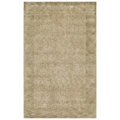 Tapis vert en laine et viscose touffetés à la main Soho 181