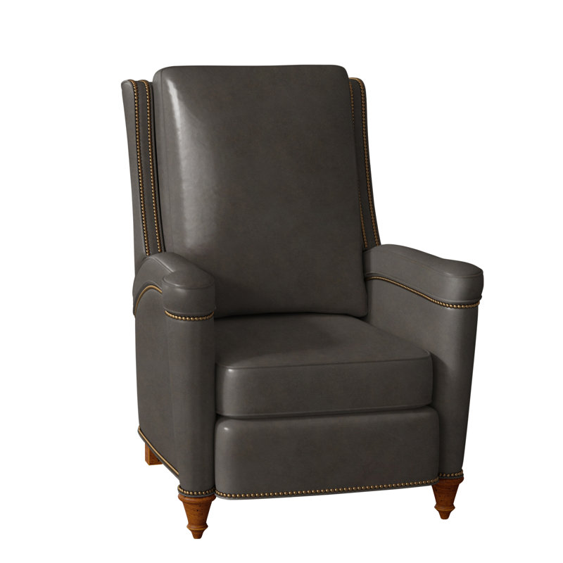 Mayes Recliner, Aline Fumo Genuine Leather, New Classiques, French Natural