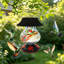 Mangeoire solaire pour colibris, veilleuse multicolore en verre soufflé à la main, mangeoire d'extérieur étanche pour le jardin et la cour