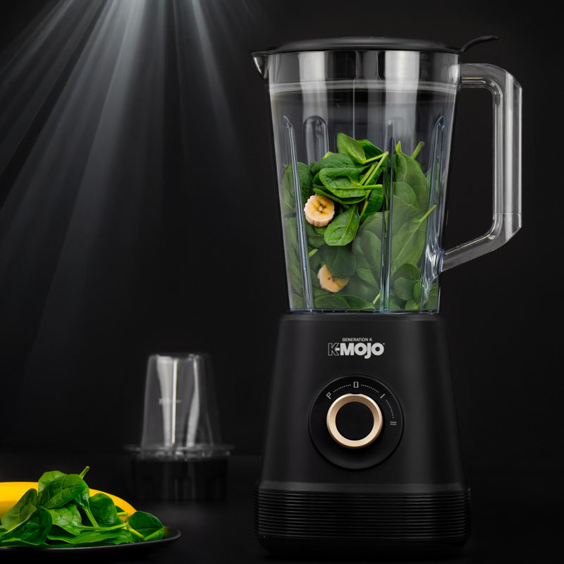 17 Stories Generation K 2 Speed 1.5ml Countertop Blender, Black