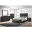 Mobilier de chambre à coucher de couleur dorée à 2 tiroirs Glamour