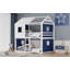 Lit double superposé en bois avec tente-293362429-293362430