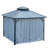 12' X 12' Hardtop Gazebo With Galvanized Steel Double Roof, Sturdy Aluminum Frame, Curtains, And Netting For Patio, Lawn, And Garden