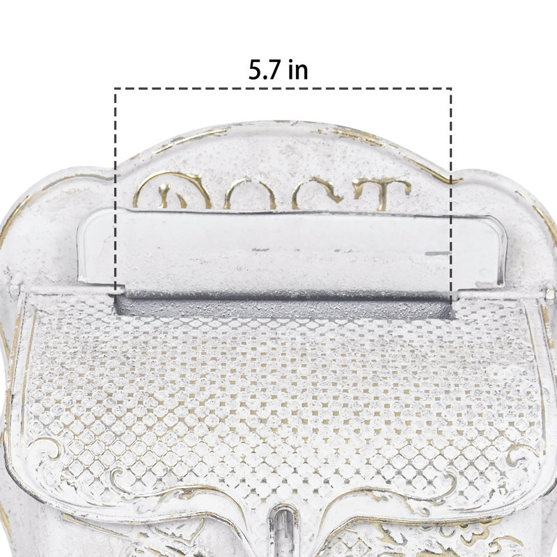 Boîte aux lettres murale rétro pour petites boîtes aux lettres d'extérieur en métal pour les appartements, le côté de la maison, le porche et l'intérieur, parfaite pour les lettres et le petit courrier