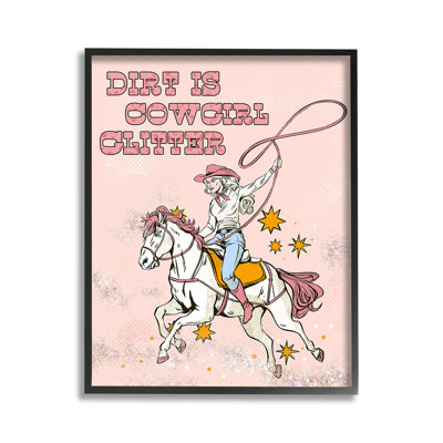 DirtIsCowgirlGlitterGicleeArtbyZiweiLi