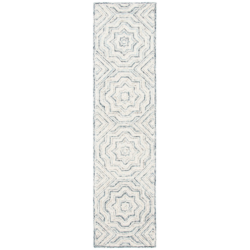 Daniel Hand Tufted Wool Geometric Rug, Runner 2'3" x 9'