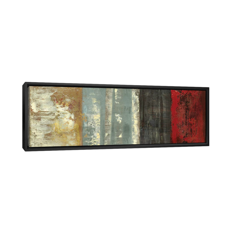 «Texture Elements» par PI Studio, impression sur toile tendue, H 12 po x l 36 po x P 1,5 po, Cadre noir