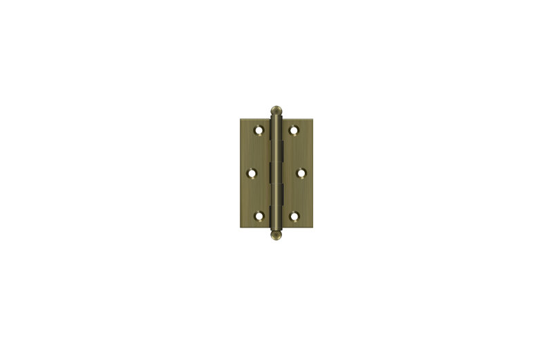3'' x 2'' Butt Bearing Hinge, Antique Brass