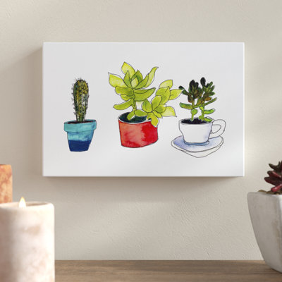 Vibing Succulents II by Paul McCreery - Painting Print