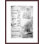 Facsimile of a page from the Codex Arundel 1490s-1518 (pen & ink on paper) by Leonardo da Vinci -Framed Giclee Print