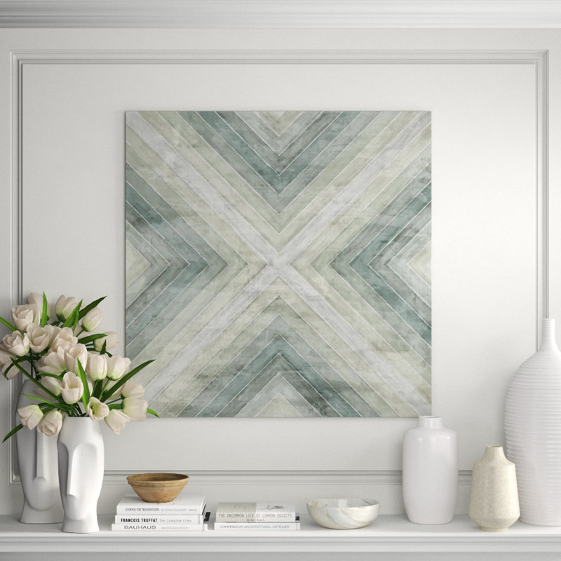 Concentration Of Green IV Print by Guseul Park, Glass Coat, 24" H x 24" W x 1.5" D