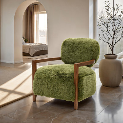 Chaise d'appoint, dossier et siège serrés de style contemporain