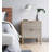 Sango Merk 2-Drawer Solid Wood Nightstand, Drawers With Horizontal & Vertical Grooves-60014113