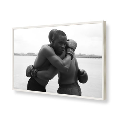 Good Black Art "clinch II" par Stephane Gaboué | Rectangulaire, reproduction d'art encadrée | Édition limitée | Cadre en bois massif