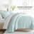 7-Piece Reversible Bedding Bundle - Solid Comforter and Patterned Sheet Set-99311809-99311801
