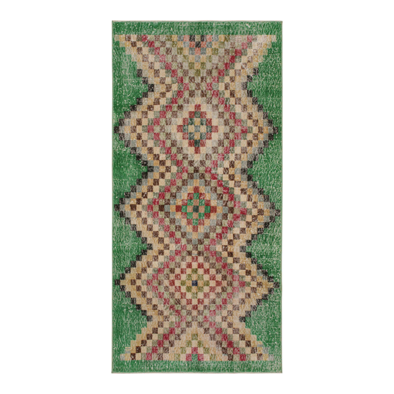 One-of-a-Kind 3’3” X 6’10” Hand Knotted Area Rug