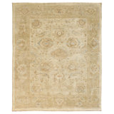 Wool Ikat Area Rug in Ivory