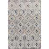 Contemporary Hand Knotted Wool Geometric Area Rug