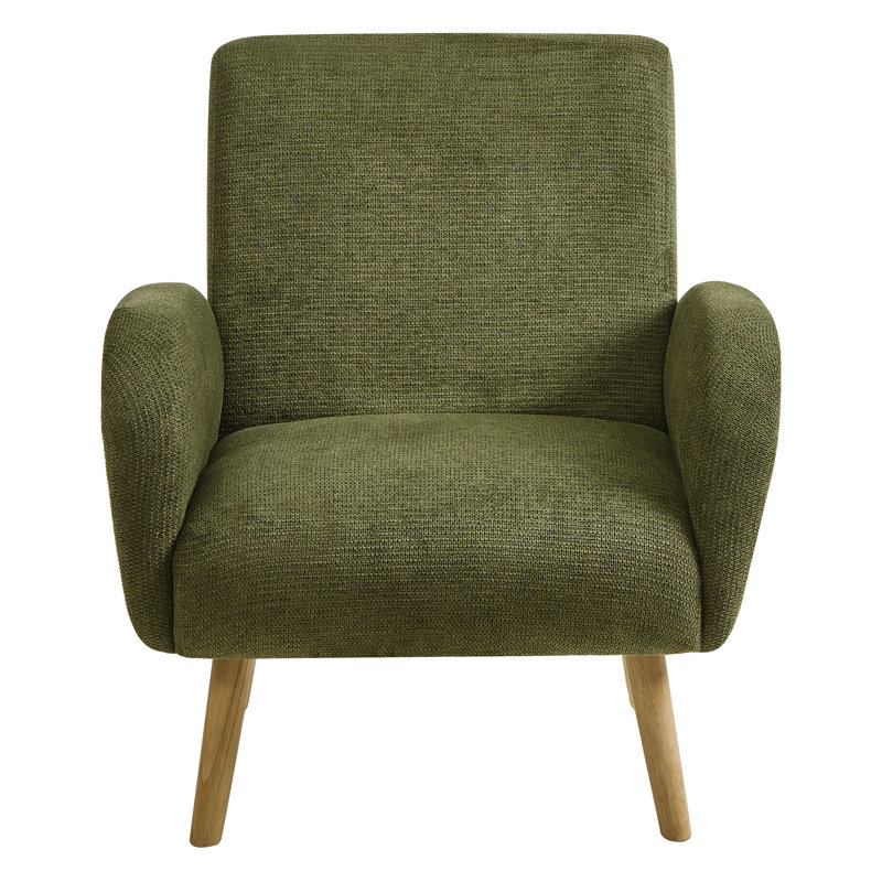PLASSEN Upholstered Armchair, Green