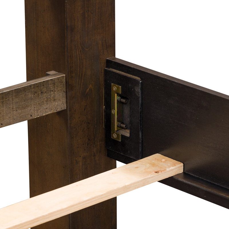 Temple Cloud Standard Panel Bed, Queen, Brown