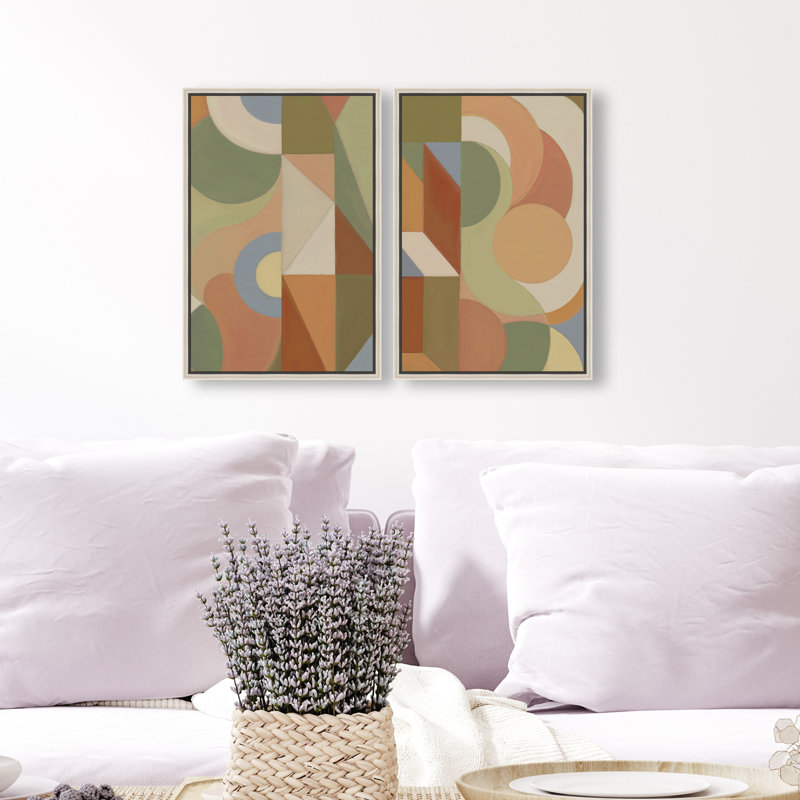 Adore You Set Set by Oliver Gal, 92"H x 62"W, Silver Floater Frame