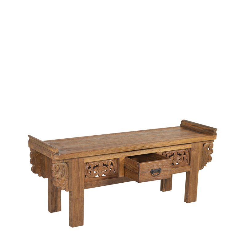 Numenius Solid Wood Storage Bench