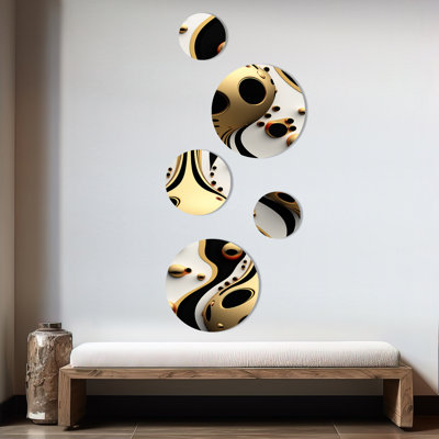 Abstract Wall Decor on Metal