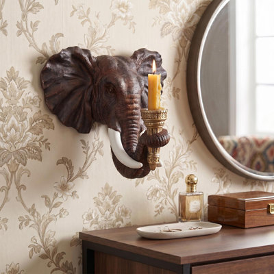 Elephant Sculptural Wall Sconce