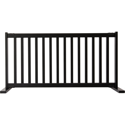 Barrière pour animaux autoportante en bois massif