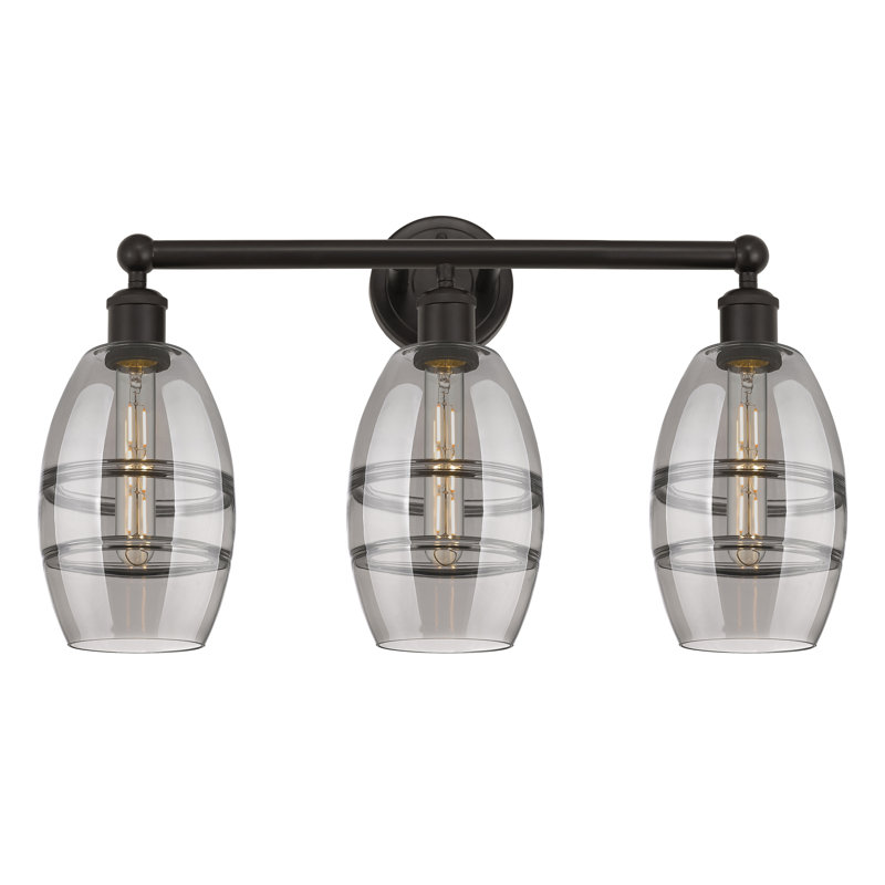 Kusham 3 - Light Dimmable Vanity Light, Light Smoke, Oil Rubbed Bronze